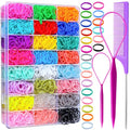 1500PCS Hair Bands 24 Colors - Elastic Toddler Hair Ties Set