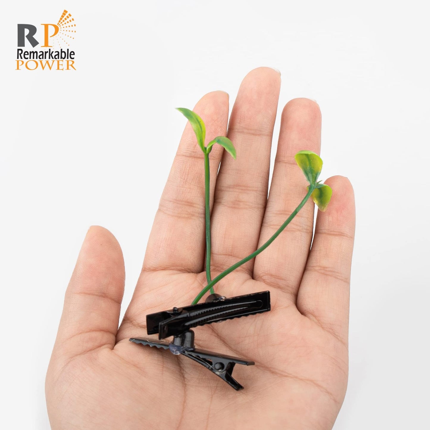 RP Remarkable Power, 40 Pack Plant Bean Sprout Hair Clips Pea Hairpin Barrette for Women Girls