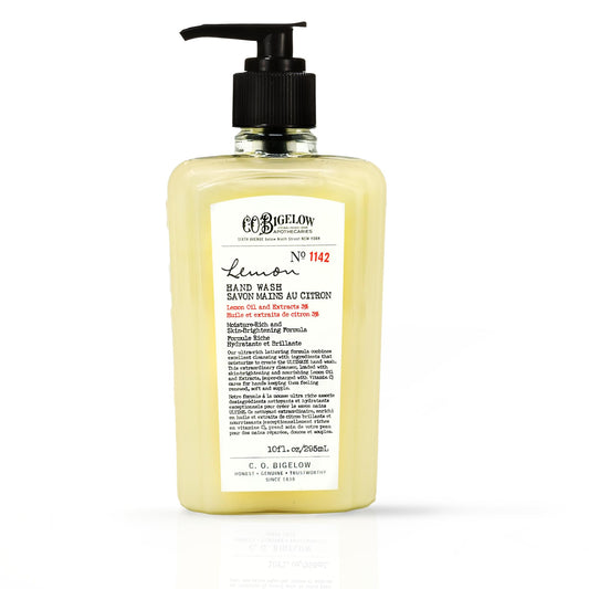 C.O. Bigelow Lemon Hand Wash - No. 1142, Moisturizing Liquid Hand Soap with Lemon Extract & Vitamin C, Cruelty Free & Gentle for All Skin Types, 10fl oz.