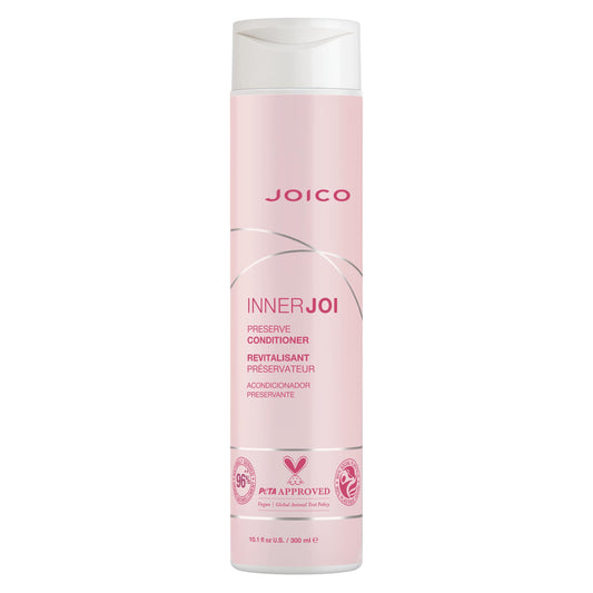 Joico InnerJoi Preserve Conditioner | For Color-Protection & Shine | For Color-Treated Hair | Sulfate & Paraben Free | Naturally-Derived Vegan Formula | 10.1 Fl Oz