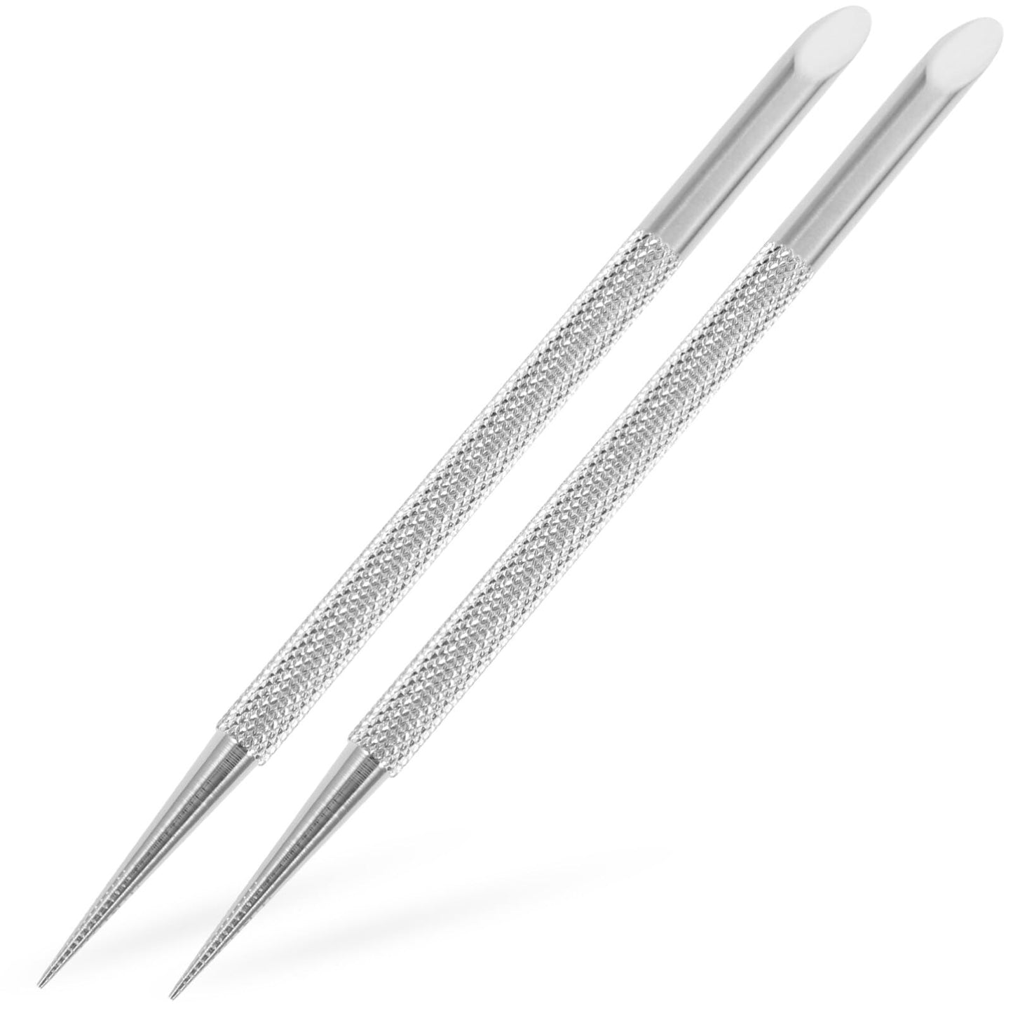 Luxshiny 2pcs Cuticle Pusher Tool Cuticle Remover Nail Polish Tools Stainless Steel Gel Fingernails Polish Peeler Manicure Tool Pedicure Cleaner For Fingernail Toenail