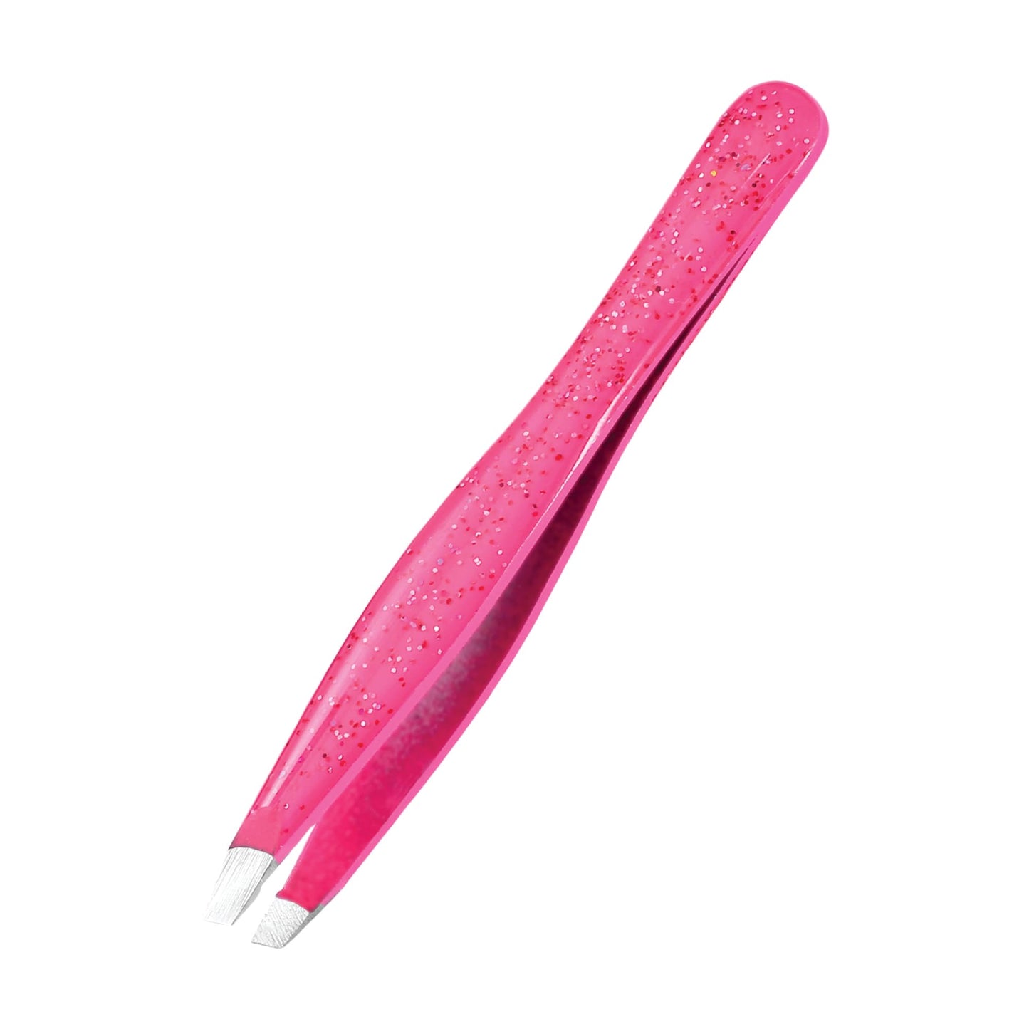 Eyebrow Tweezers - 1 Pc Professional Stainless Steel Tweezer for Facial Hair Removal- Eyebrow Tweezers for Women and Men - Professional eye brow twizzers and trimmer. (Pink)