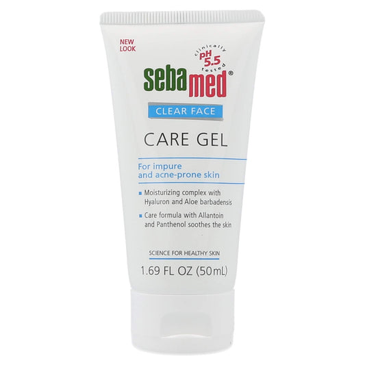 SEBAMED Clear Face Care Gel (50mL) with Aloe Vera and Hyaluronic Acid for Impure and Acne Prone Skin - Made in Germany