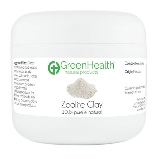 GreenHealth - Zeolite Clay Powder 100% Pure and Natural - 3OZ