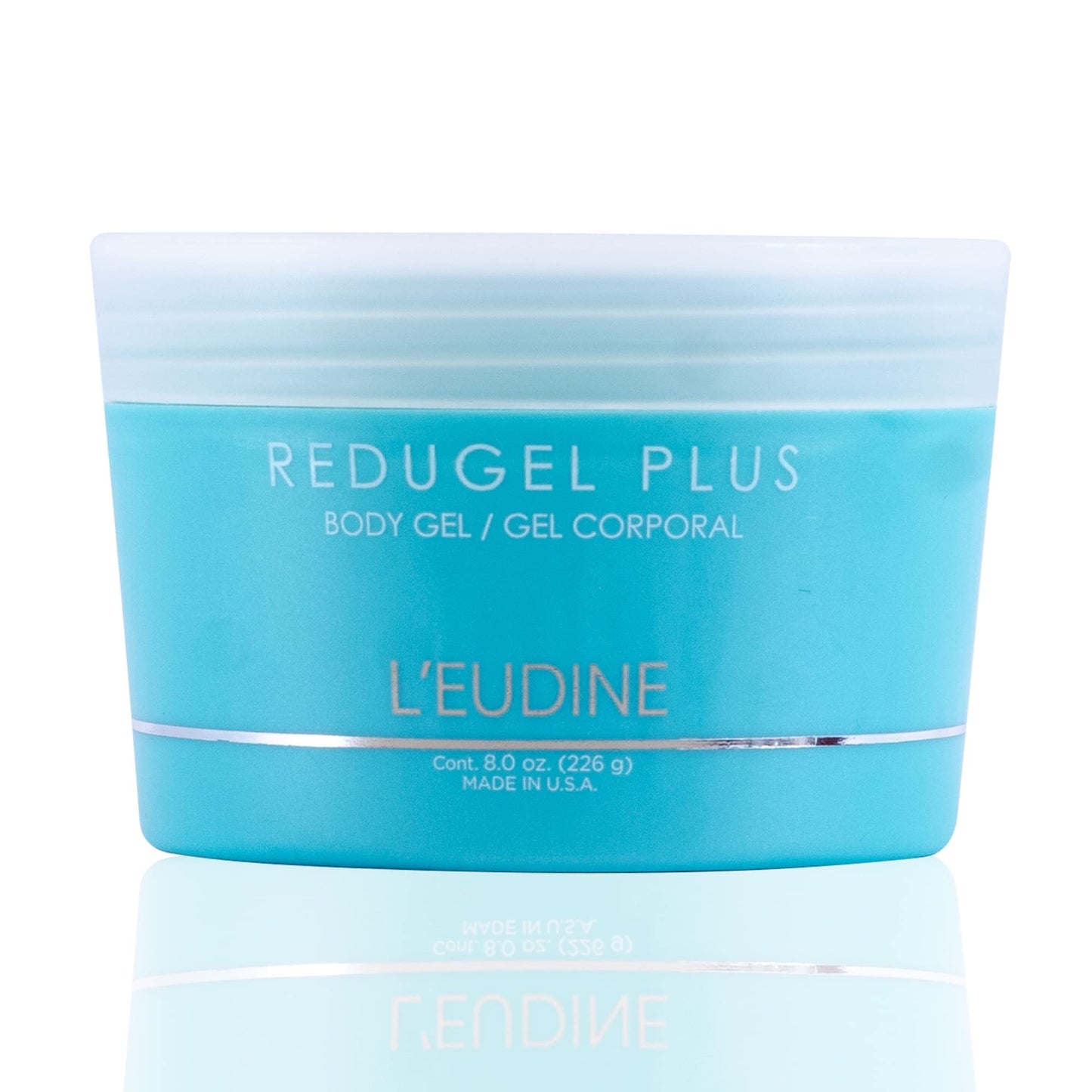 L’EUDINE Redugel Plus Skin Tightening Cream – Pack of 6 – 8oz Anti Cellulite Cream with Mint Oil, Field Horsetail, Marine Algae, Maca Extract – Powerful Non-Greasy Formula – Firming and Toned Skin