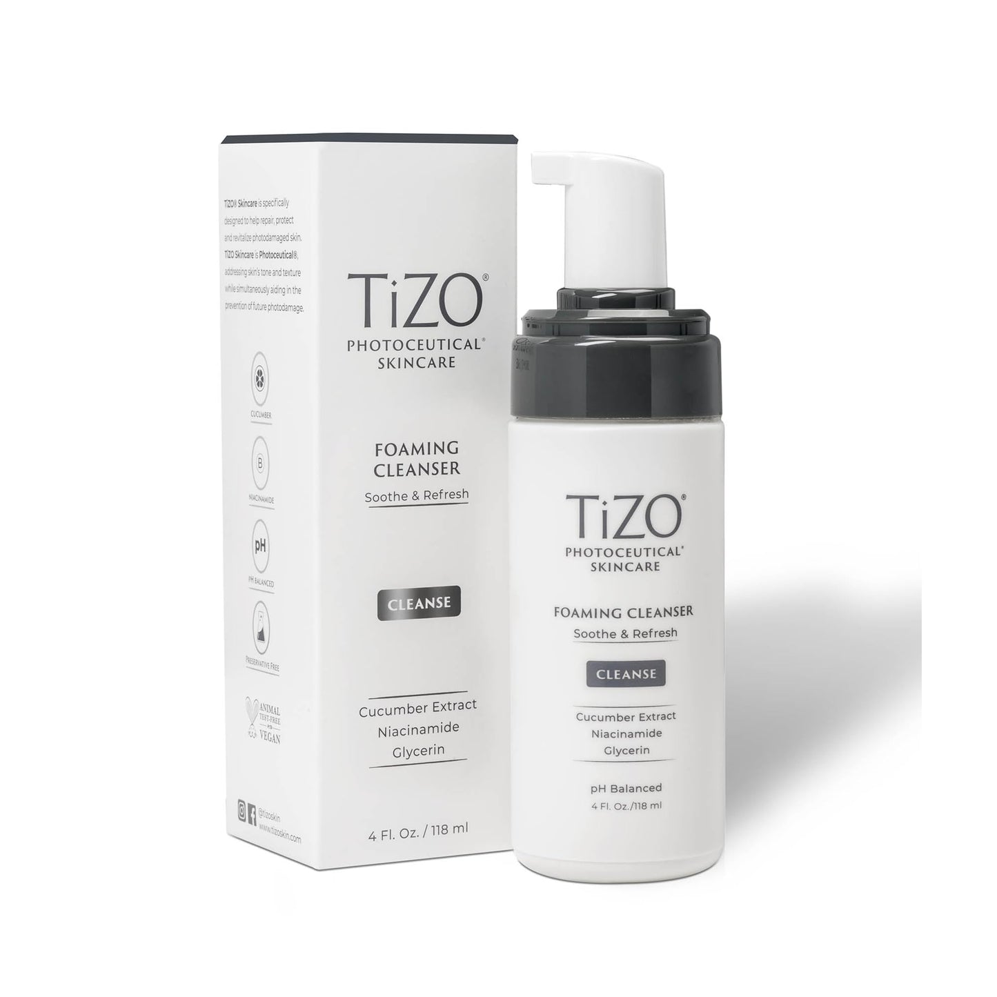 TIZO Photoceutical Foaming Cleanser, 4 Fl oz