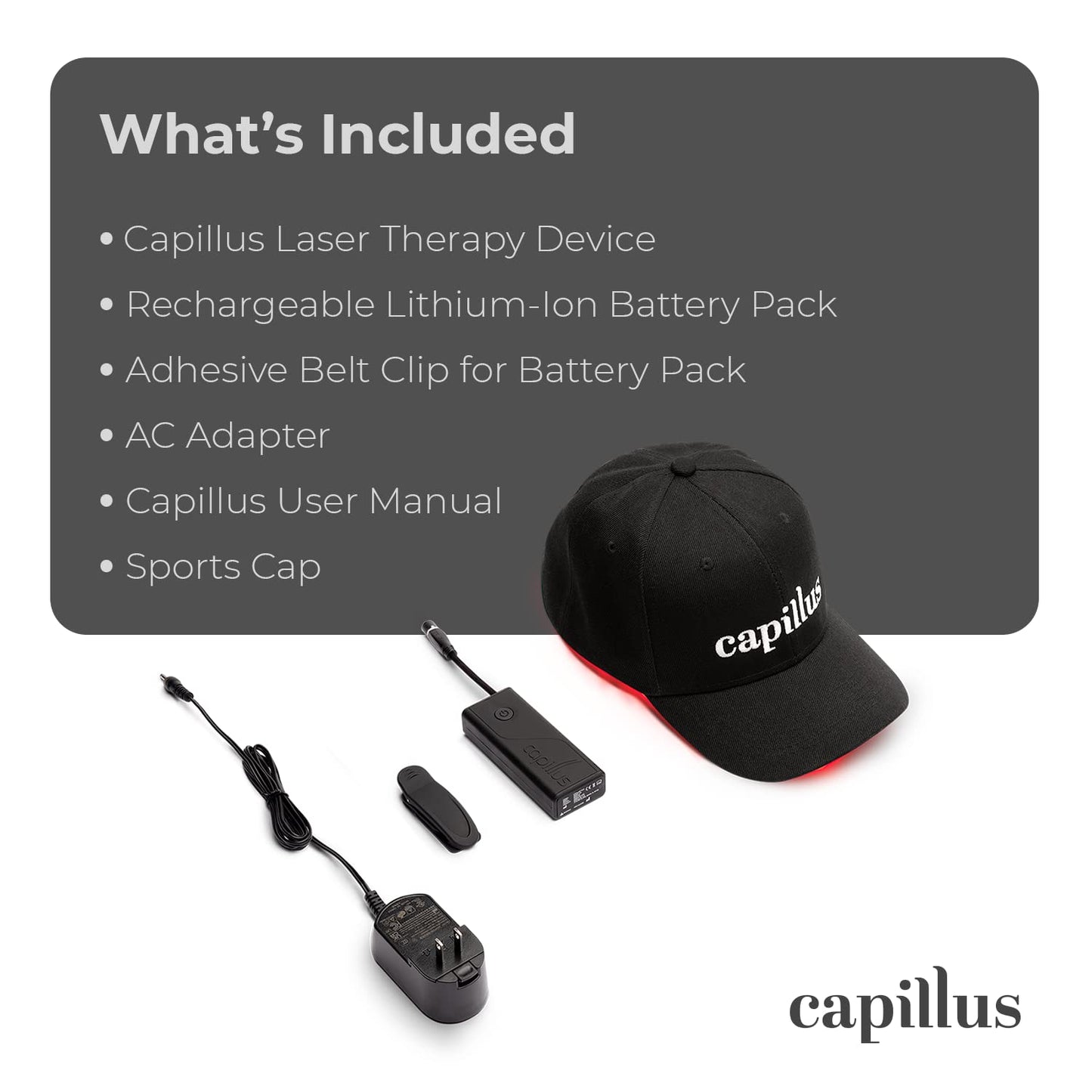 Capillus PLUS S1 Hair Laser Growth Cap FDA Cleared to Regrow Fuller Thicker Hair in men and women Laser Hair Growth Cap ideal for thinning hair and alopecia treatment