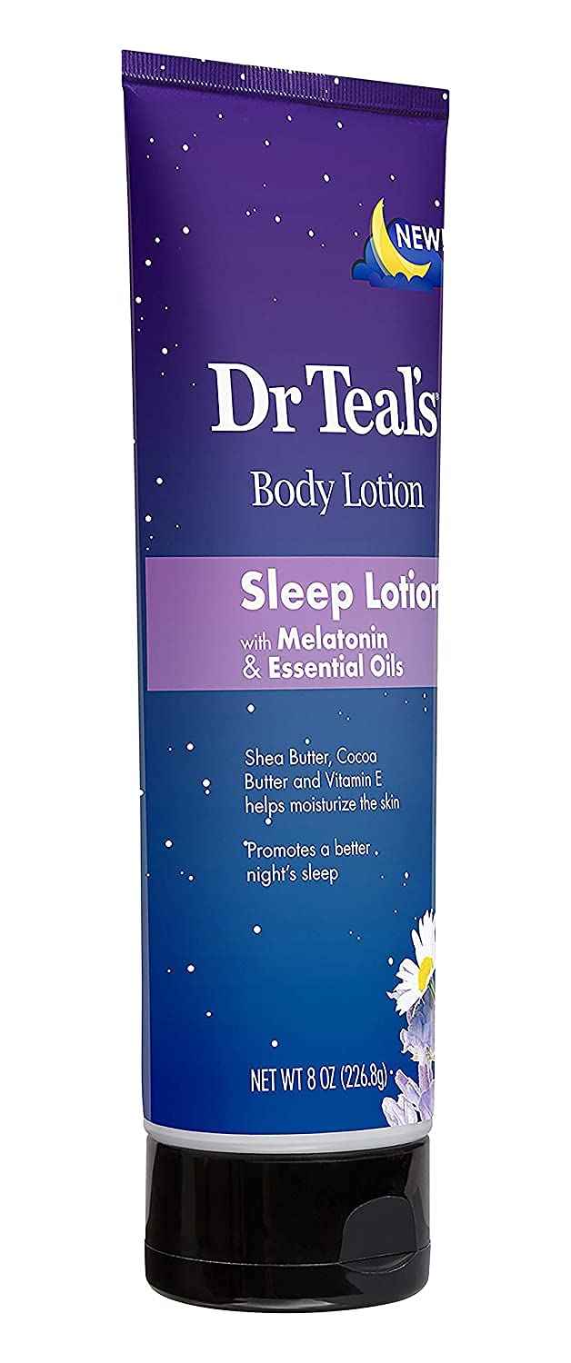 Dr Teal's Foaming Bath & Body Lotion Gift Set (2 Pack, 42oz Total) - 34oz Soothe & Sleep Lavender Foaming Bath & 8oz Nighttime Therapy Melatonin Body Lotion - for a Better Nights Sleep