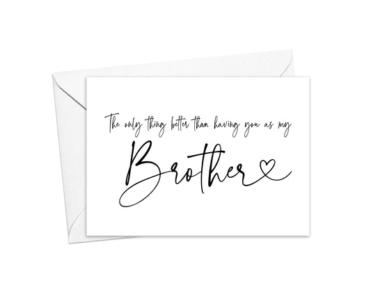 Pregnancy Announcement Card for Brother, New UNcle Baby Reveal Card for Brother, From Sister, New Niece Nephew Baby Card (Brother)