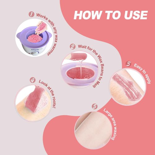 32 oz Hard Wax Beads, 2lb Waxing Beads for Full-Body Hair Removal, Brazilian & Bikini, Legs Underarms Face at Home & Professional Salon Refill Bulk Rosin-Free Natural Wax Bean for Sensitive Skin