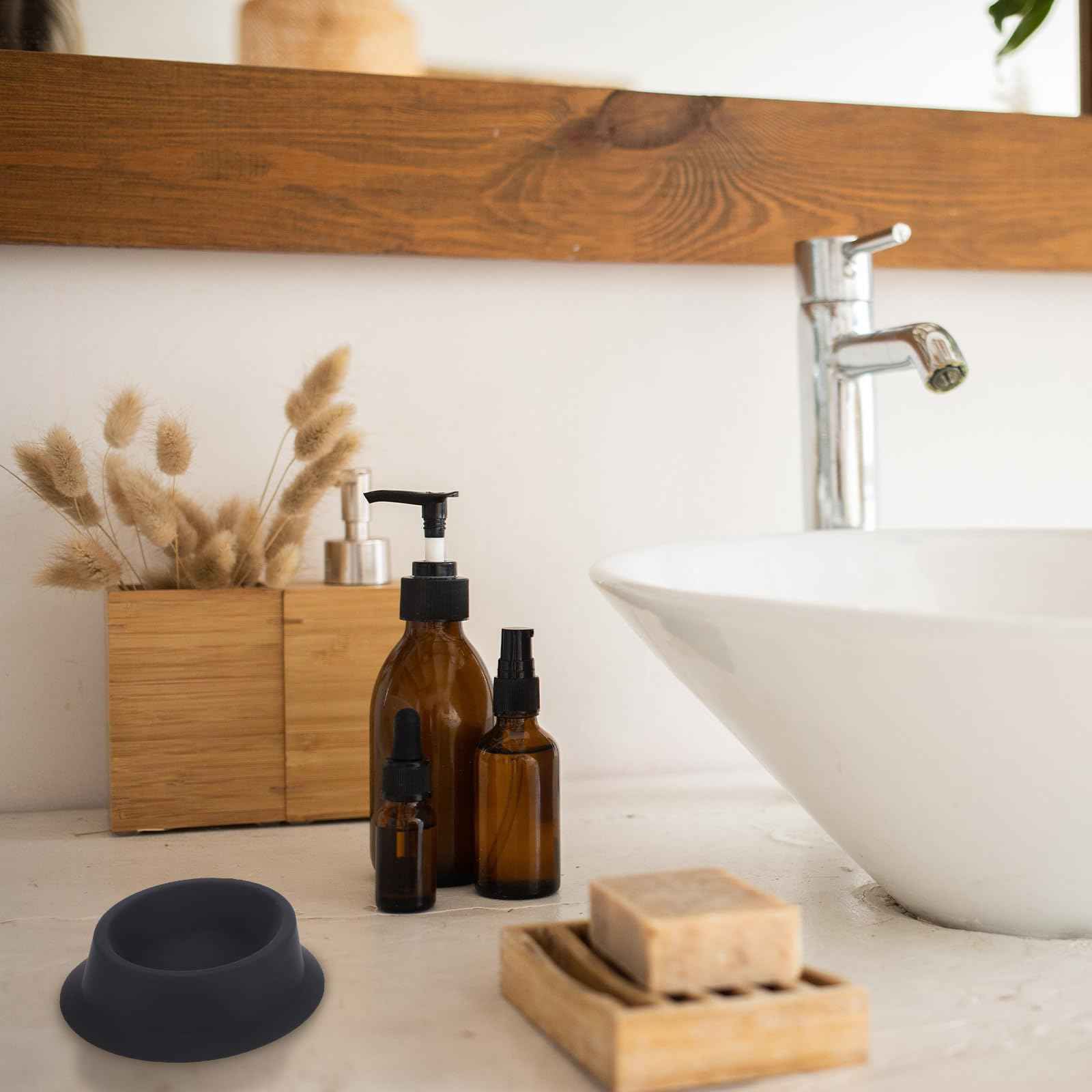 Mipcase Silicone Shave Bowl for Men 5.11X4.33X1.57In Shaving Soap Bowl Barber Accessories Pigeon Nest Design Shaving Mug for Cream Lathering