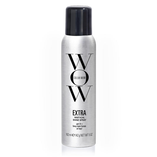 COLOR WOW Extra Shine Spray - Lightweight & Non-Greasy Formula | Heat Protection, Frizz Control, and Silky Hair | For All Hair Types