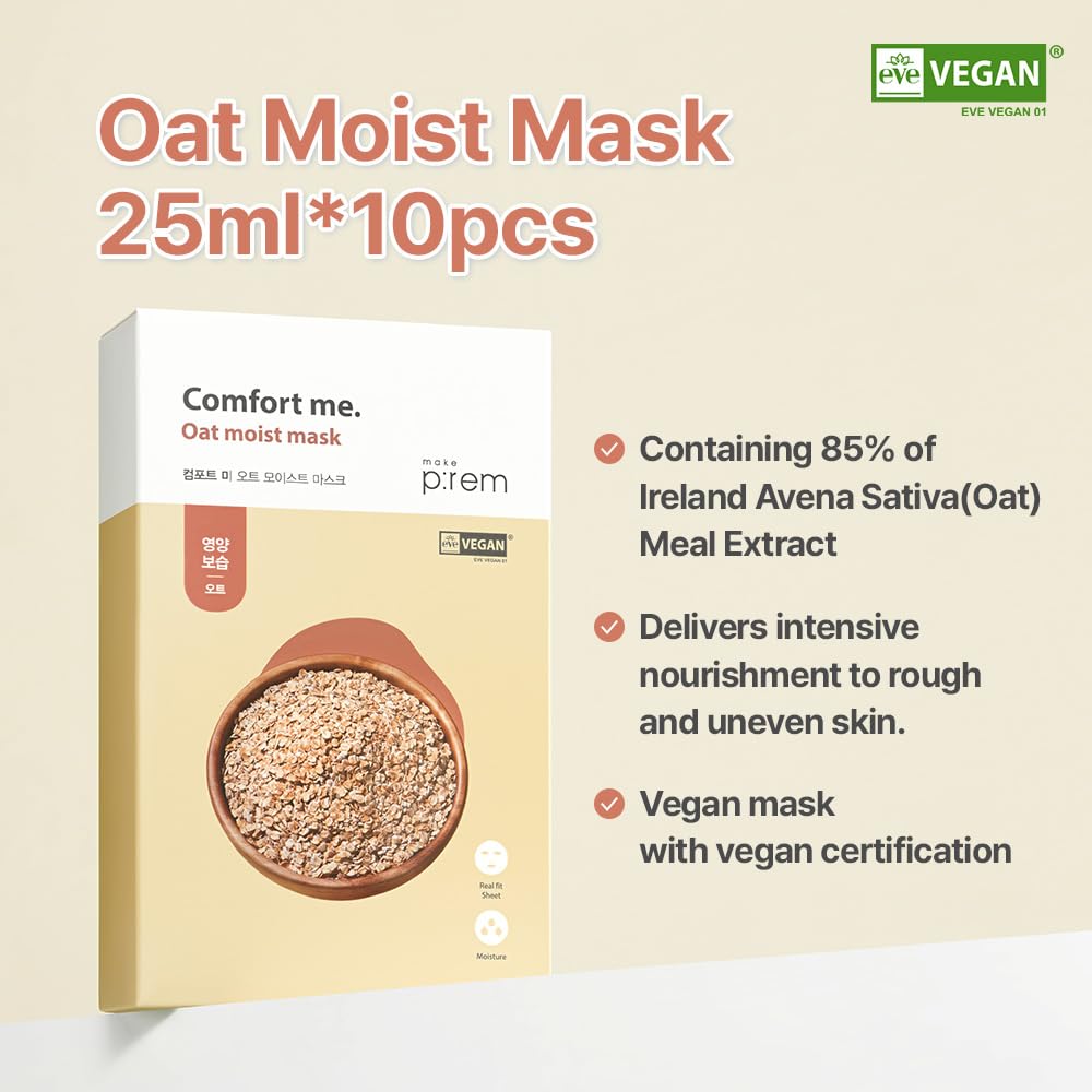 MAKE P:REM Comfort Me. Oat Moist Mask