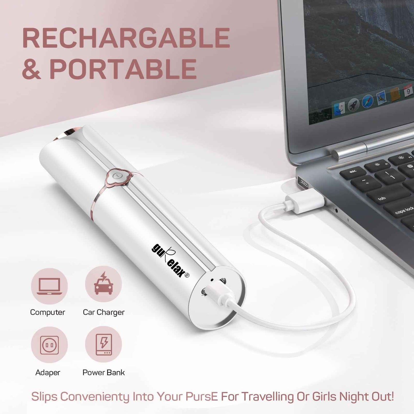 Facial Hair Removal for Women, Hair Removal Device with 4 x Replacement Heads, Gurelax Facial Hair Remover for Chin, Upper Lip