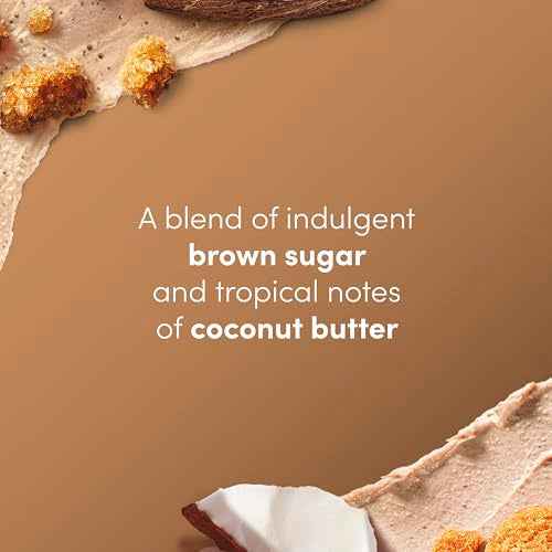 Dove Brown Sugar and Coconut Butter Body Scrub Exfoliates and Deeply Nourishes for Smooth, Radiant Skin 15 oz