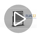 Ruacq Matte Black Dual-Sided Makeup Mirror 1X/10X with Lights - Rechargeable