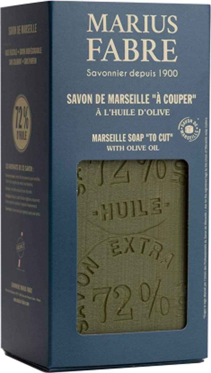 Marius Fabre Olive Oil Marseille Soap Block with Soap Cutter 35.2 Ounces