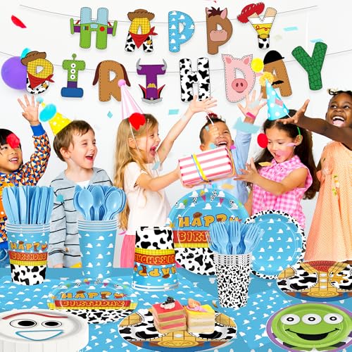 171-Piece Toy Birthday Party Supplies Set for 24 Guests