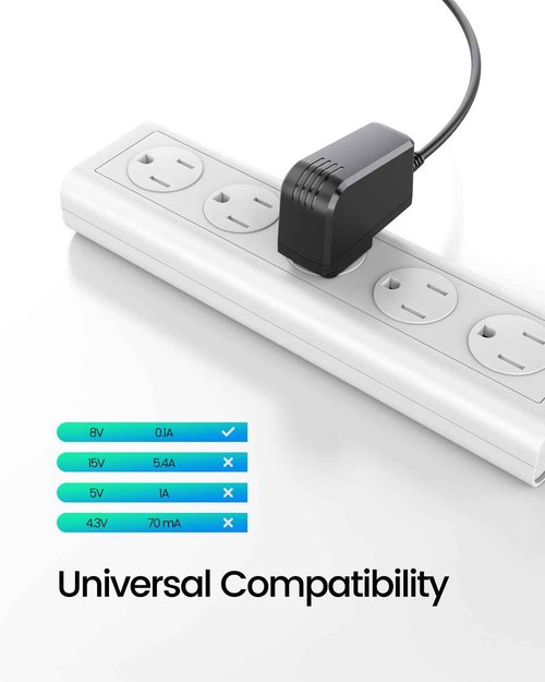 8V Power Cord Fit for Philips Norelco HQ840 MG3760 MG3750 Multigroom Series 3000 Shaver Razor Trimmer Charger Power Cord 6FT