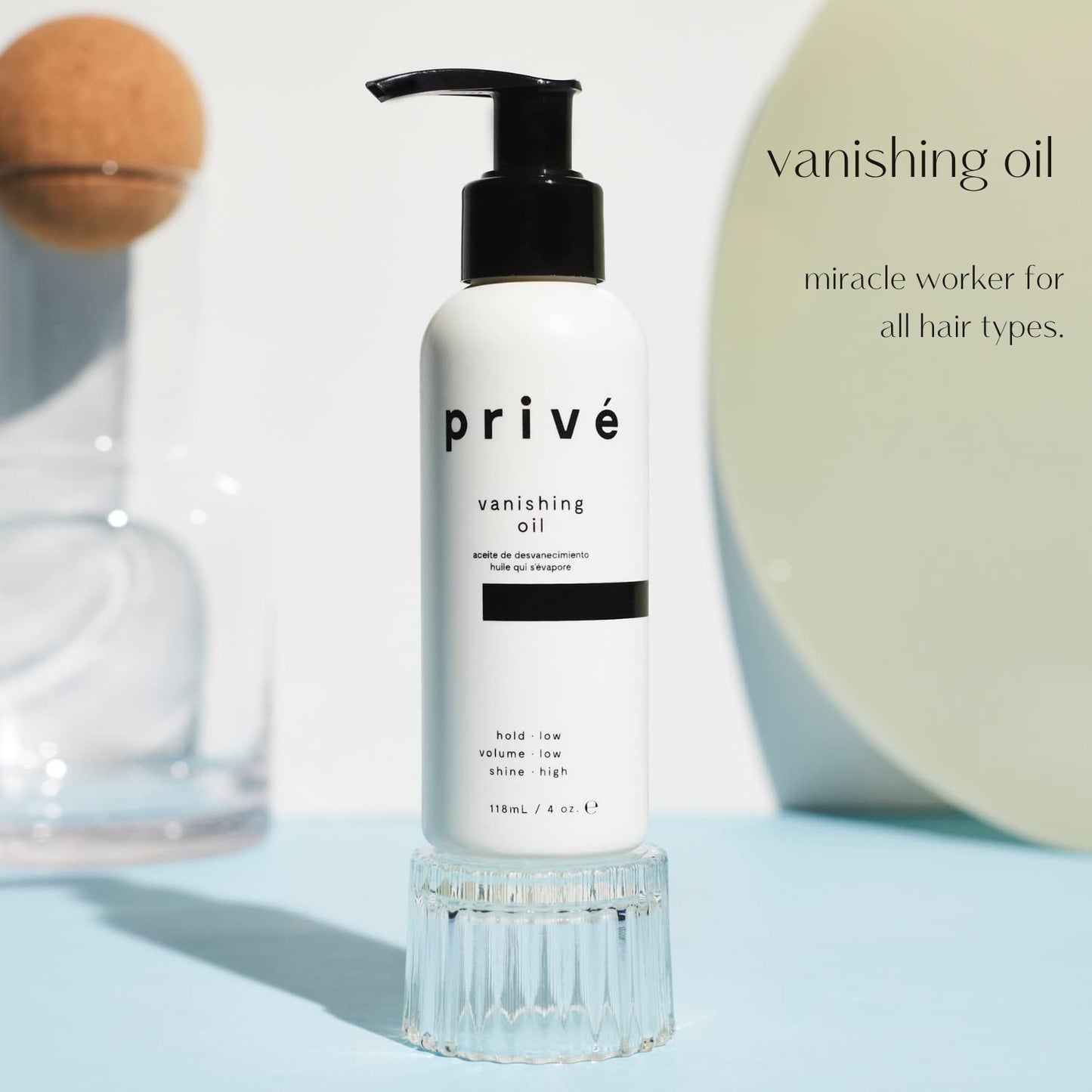 Prive Vanishing Oil for Smoothing Dry Hair 4 oz