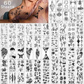 Yazhiji Waterproof Temporary Tattoos - 60 Sheets with 300+ Designs