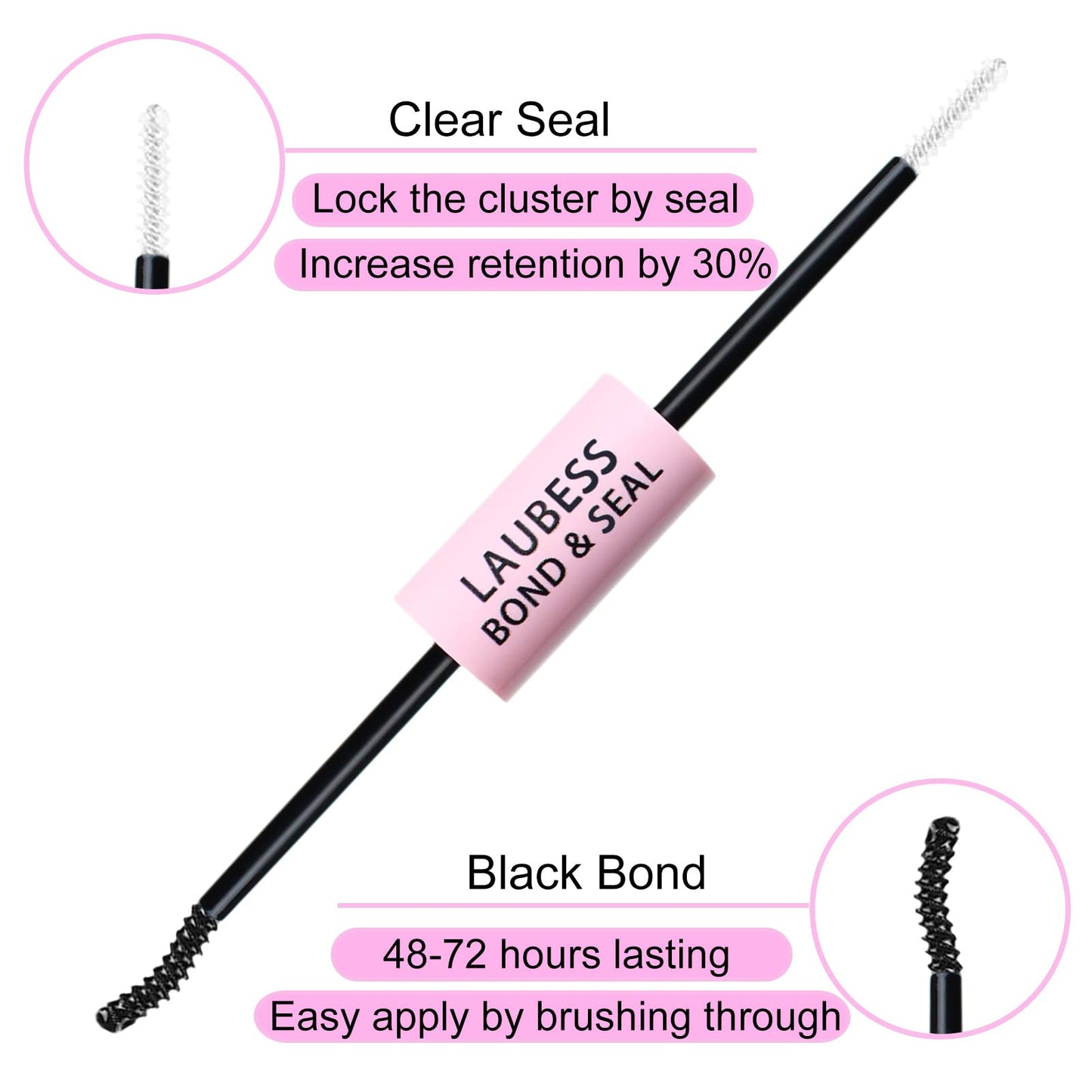 Lash Bond and Seal for Eyelash Extensions Cluster Lash Glue Long Lasting Eyelash Glue Waterproof DIY Lash Extension Glue Individual Lash Glue