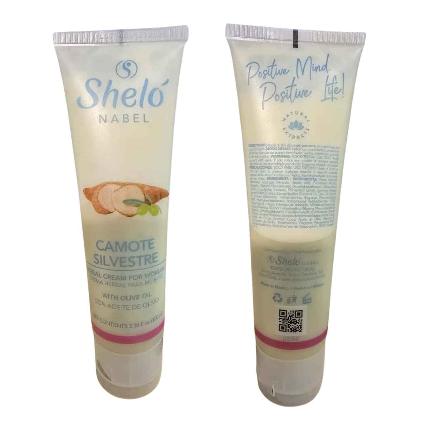 Sheló NABEL Camote Silvestre Moisturizing Cream Olive Oil and Vitamin E Shelo Nabel 3.38 fl oz