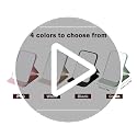 Compact Portable Makeup Mirror with Snap Cover - Green