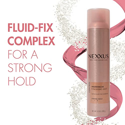 Nexxus Smooth & Full Blow Dry Balm Weightless Style Frizz Control, Volume & Heat Protect Styling Cream 6 oz & Maximum Hold Finishing Hair Spray for Control