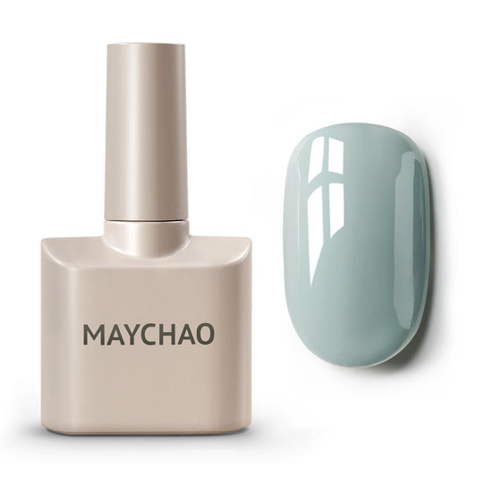 MAYCHAO 15ML Gel Nail Polish 1Pc Creamy Blue Gel Polish Soak Off UV LED Nail Polish Nail Art Starter Manicure Salon DIY at Home, 0.5 OZ