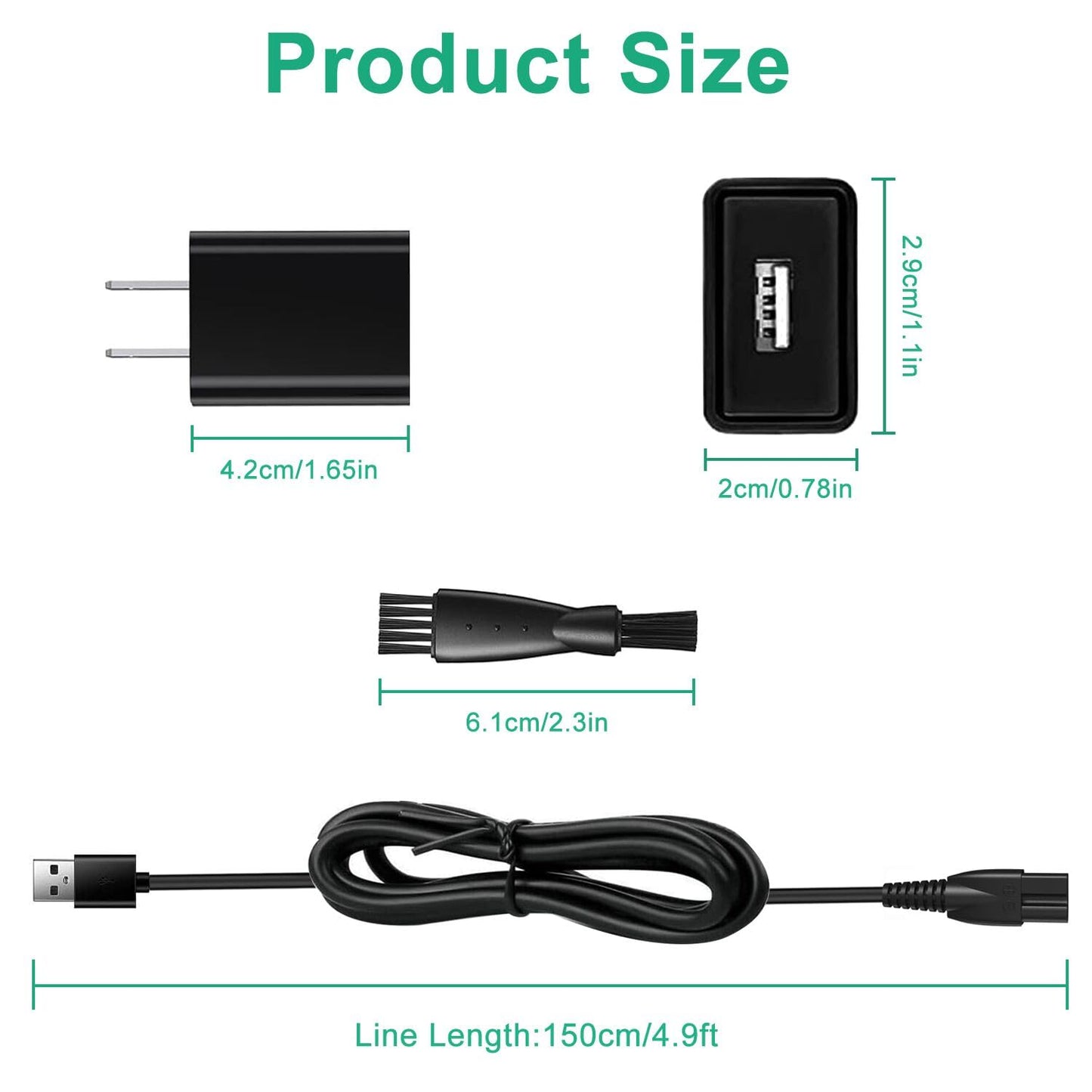 Replacement Charger for Limural Hair Clippers, Trimmer Charger Cord Compatible with Limural Electric Shavers for Men