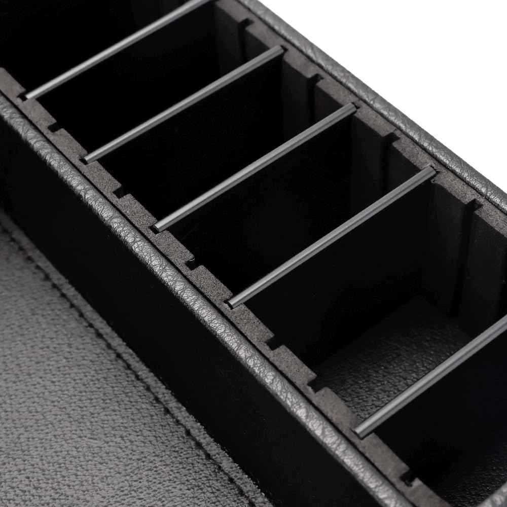 Barber Storage Box,Hairdressing Tool Holder, Multifunctional Detachable Large Storage Box, Shear Holder PU Leather Salon Scissors Holder, Hair Cutting Tools Storage Case for Barber Accessories(Large)