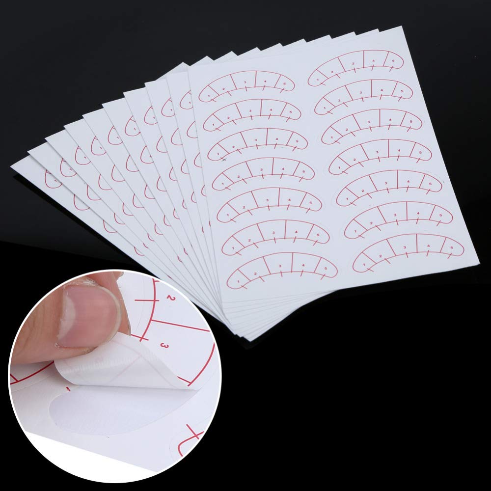 140 Pcs Paper Patches 3D Eyelash Under Eye Pads Patch Lash False Eyelash Extension Paper Patches Eye Tips Sticker Wraps Make Up Tools beauty eyelash sticker