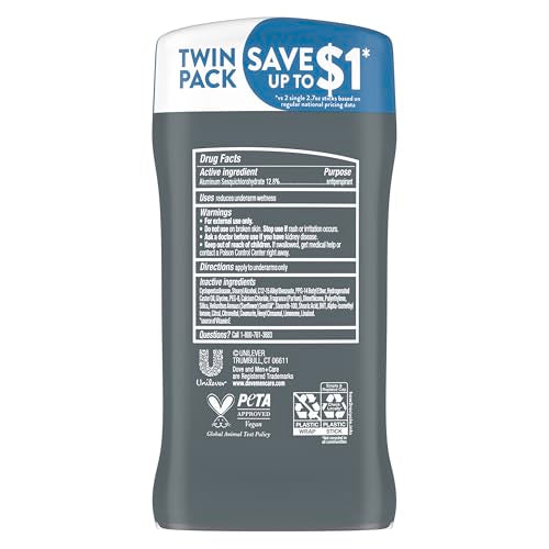Dove Men+Care Clean Comfort Antiperspirant Deodorant Twin Pack