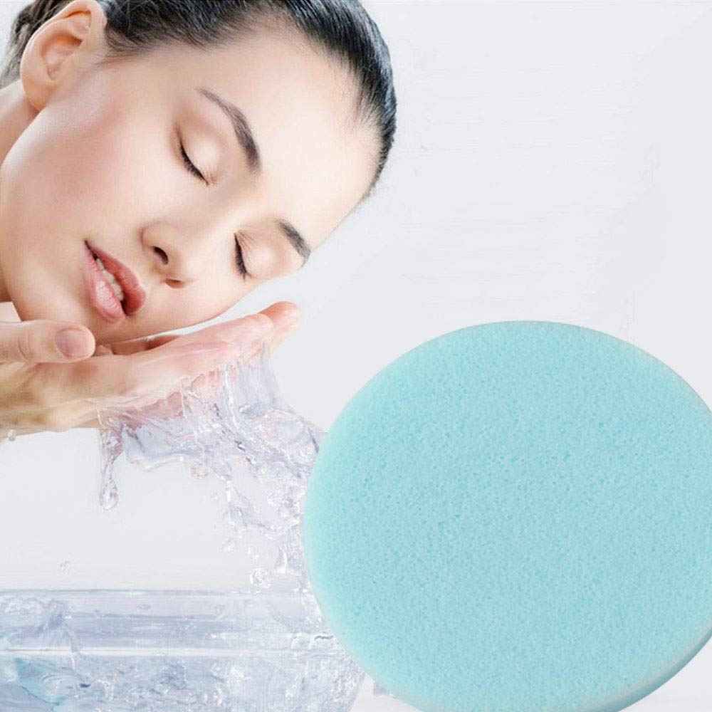 Facial Sponge Compressed,240 Count PVA Professional Makeup Removal Wash Round Face Sponge Pads Exfoliating Cleansing for Women,Blue