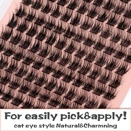 Lash Clusters 144PCS 12mm D Curl Eyelash Extensions