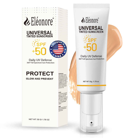 Face Sunscreen For Women - Tinted Sunscreen for face - Face Moisturizer With SPF 50 -Travel Toiletries. 50 ml