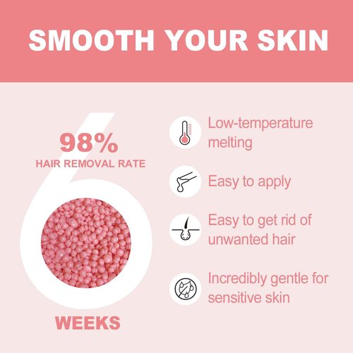 32 oz Hard Wax Beads, 2lb Waxing Beads for Full-Body Hair Removal, Brazilian & Bikini, Legs Underarms Face at Home & Professional Salon Refill Bulk Rosin-Free Natural Wax Bean for Sensitive Skin