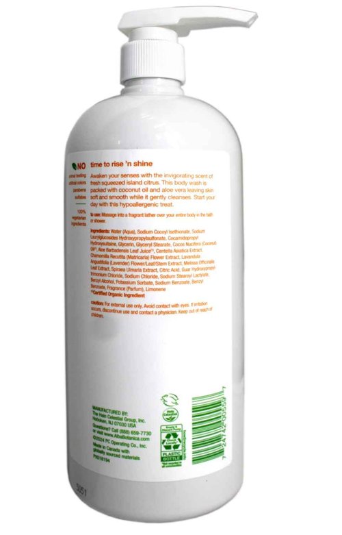 Alba Botanica Very Emollient Bath & Shower Gel - Island Citrus 32 fl oz (947 ml) Gel
