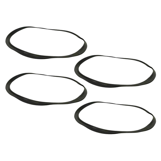 Baosity 4x Barber Salon Base Floor Protective Rubber Gasket