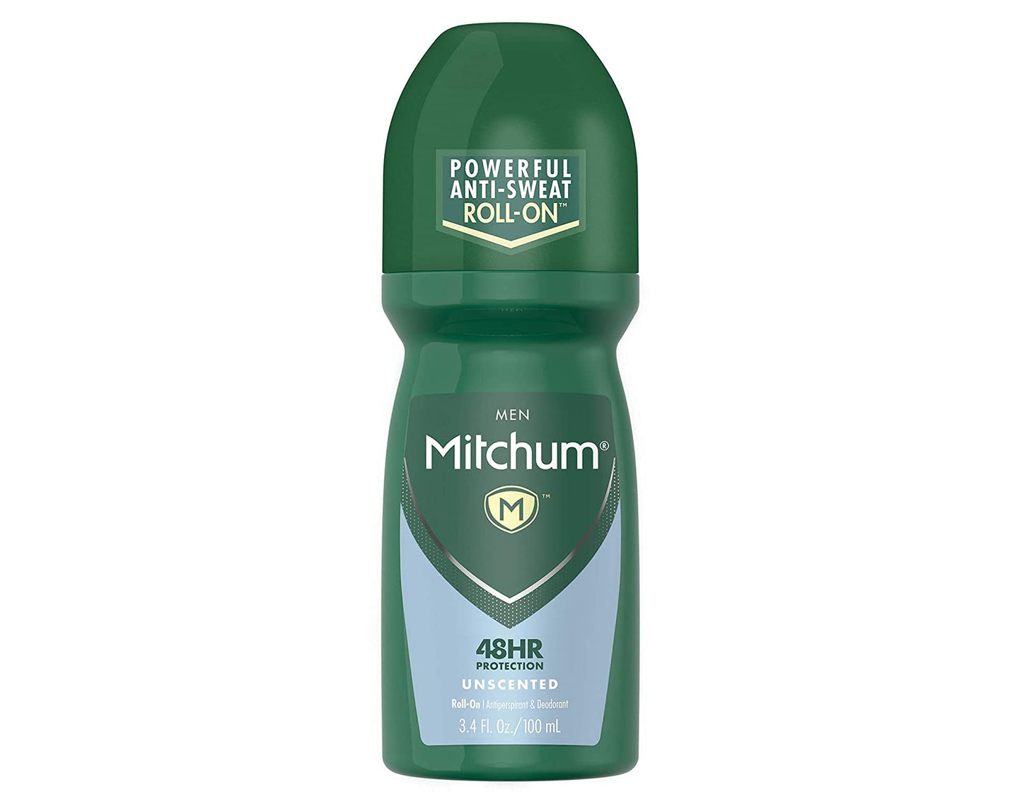Mitchum Invisible Anti-Perspirant & Deodorant Roll-On, Unscented 3.4 oz (Pack of 4)