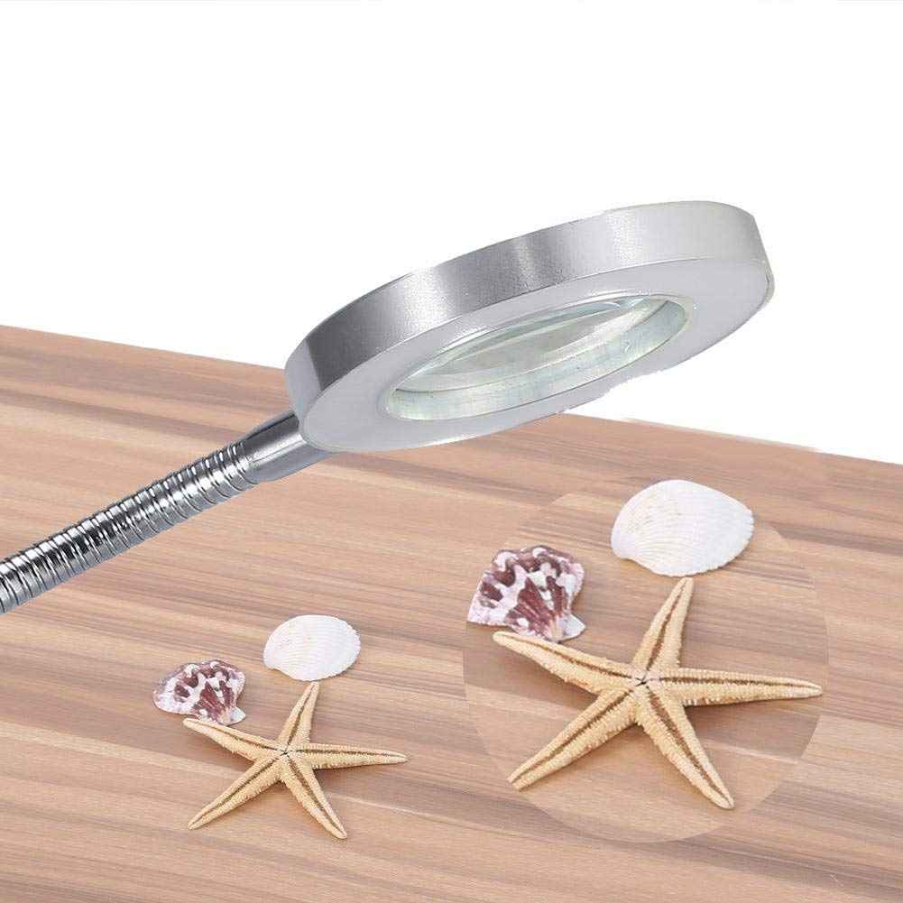 Magnifying Lamp, Portable Clip Permanent Makeup Tattoo Reading 2.5 Times Magnifier Magnifying USB Light Lamp for Makeup Lip Eyebrow Permanent Tattoo Skincare Beauty Reading Working Study