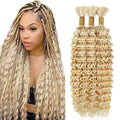 #613 Blonde Deep Wave Braiding Hair 20" Bundle - Remy Human Hair