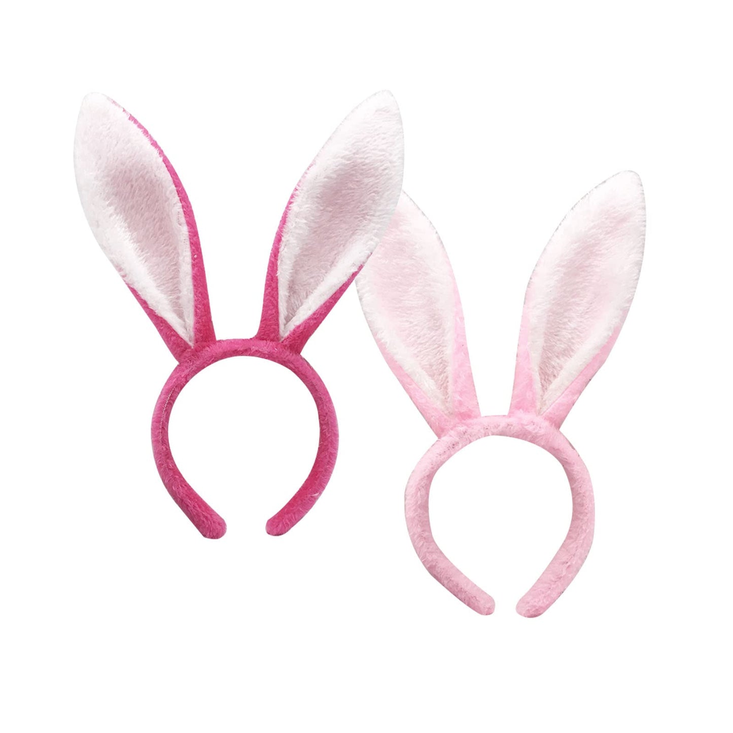 Huuflyty Bunny Ears Christmas Headband for Women Girls Daily Wearing, Easter Rabbit Ear Hair Band for Party Cosplay (Red 01)