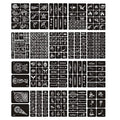 20 Sheets Temporary Tattoo Stencil Kit - Self-Adhesive Body Art Templates