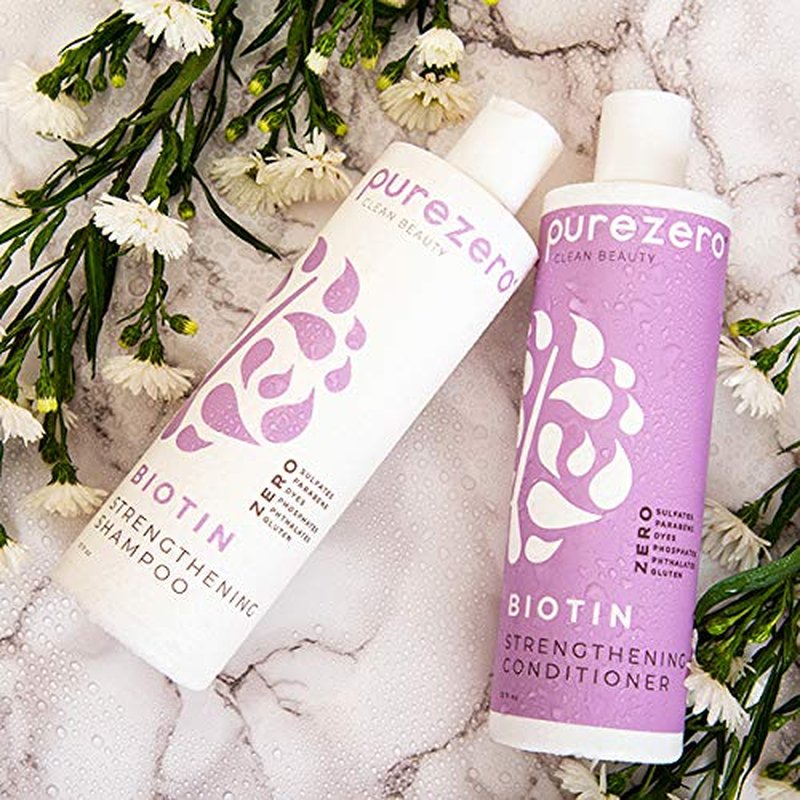 Purezero Biotin Shampoo & Conditioner Set - Volumizing Hair