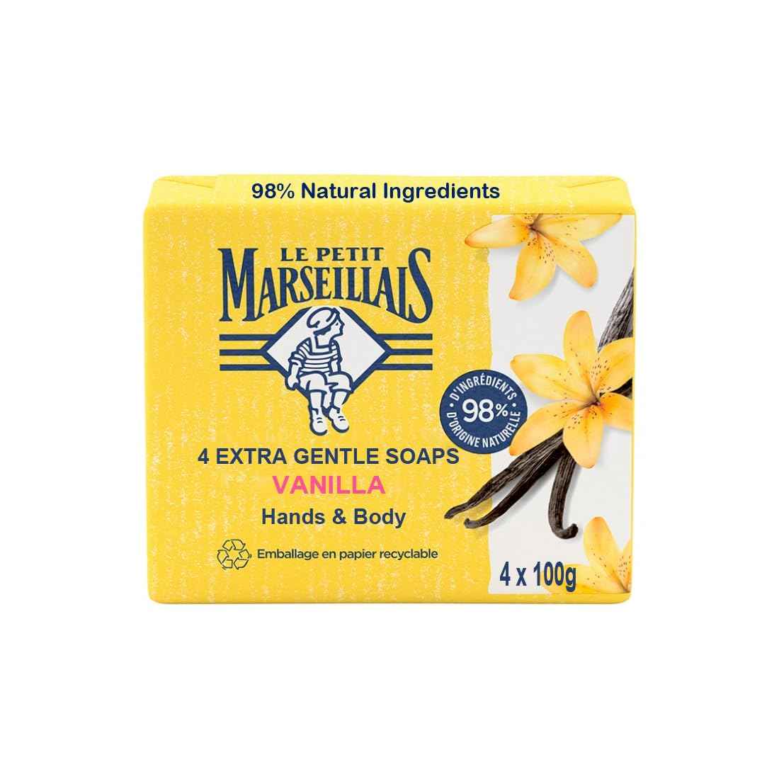 Le Petit Marseillais Vanilla Solid Bath Soap 400 grams