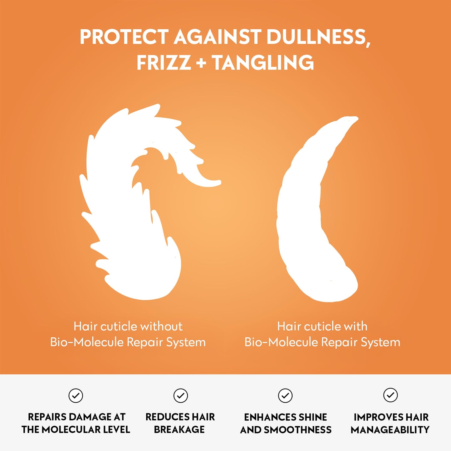 FOUR REASONS Bio-Molecule Bond Repair Shampoo for Color Treated Hair – Moisturizing, Strengthening & Anti Frizz Shampoo for Damaged Hair – Sulfate Free, Vegan & Cruelty Free, 10.1 Fl Oz