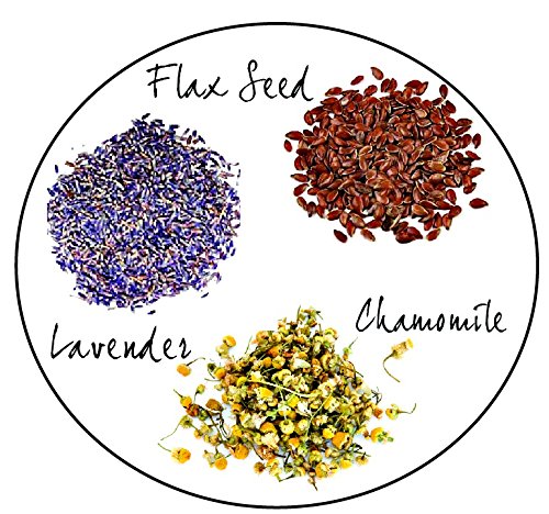 Weighted Eye Pillow with Lavender Chamomile Flax – Washable Cover