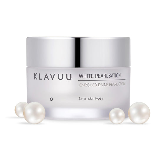 KLAVUU PEARLSATION Enriched Divine Pearl Cream - Rich with Hydrating Pearl Extracts & Niacinamide, Enhances Skin Elasticity, Soothes & Nourishes for a Radiant Glow – 1.69 floz